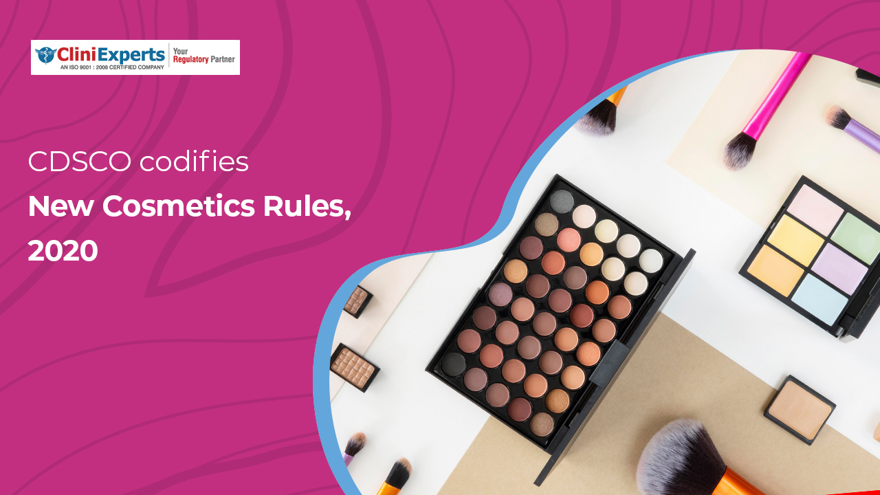 CDSCO codifies New Cosmetics Rules,2020
