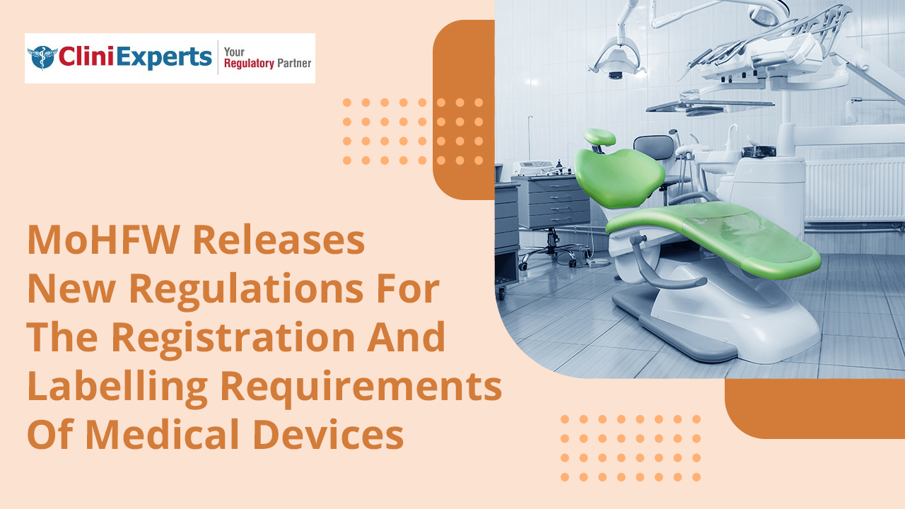 MoHFW Releases New Notification For The Registration And Labelling Requirements Of Medical Devices